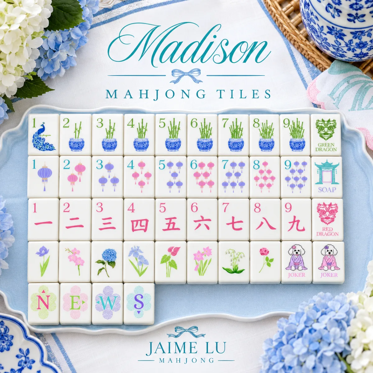 Madison tiles on a Golden Pond mat
